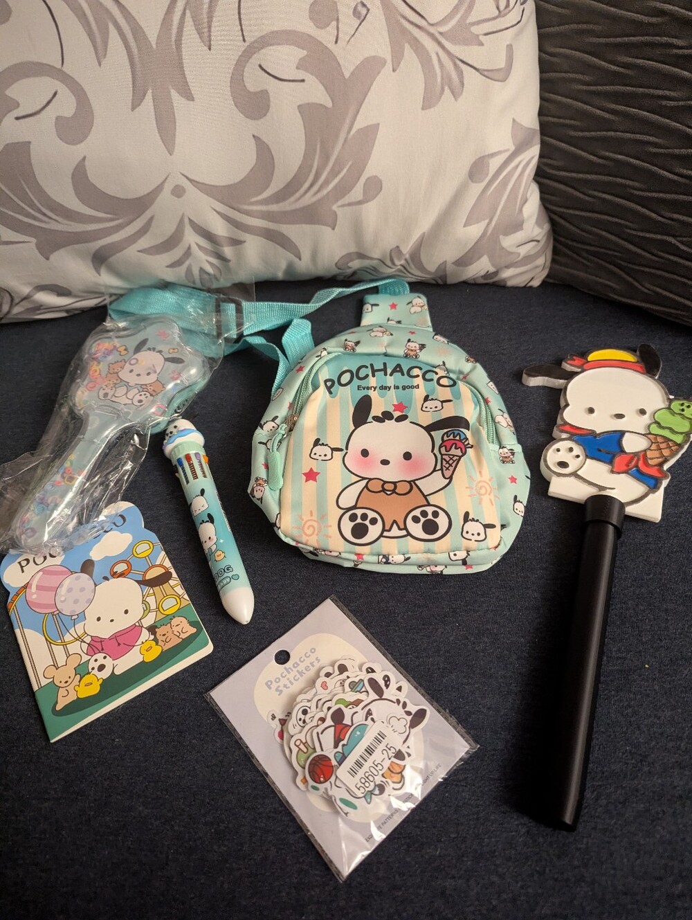 Pochacco inspired, Little Kids Mini Bag 7" X 5", Bundle
